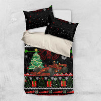 Monaco Christmas Bedding Set with Race Car Christmas Tree and Snowflake Holiday - Wonder Print Shop