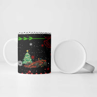 Monaco Christmas Ceramic Mug with Race Car Christmas Tree and Snowflake Holiday - Wonder Print Shop