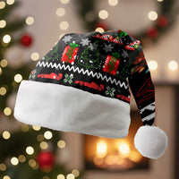 Monaco Christmas Santa Hat with Race Car Christmas Tree and Snowflake Holiday - Wonder Print Shop