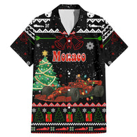 Monaco Christmas Family Matching Mermaid Dress and Hawaiian Shirt with Race Car Christmas Tree and Snowflake Holiday - Wonder Print Shop