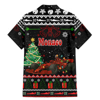 Monaco Christmas Family Matching Mermaid Dress and Hawaiian Shirt with Race Car Christmas Tree and Snowflake Holiday - Wonder Print Shop