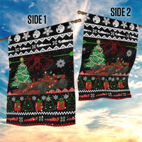 Monaco Christmas Garden Flag with Race Car Christmas Tree and Snowflake Holiday - Wonder Print Shop