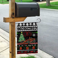 Monaco Christmas Garden Flag with Race Car Christmas Tree and Snowflake Holiday - Wonder Print Shop