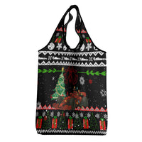 Monaco Christmas Grocery Bag with Race Car Christmas Tree and Snowflake Holiday - Wonder Print Shop