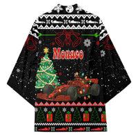 Monaco Christmas Kimono with Race Car Christmas Tree and Snowflake Holiday - Wonder Print Shop