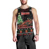 Monaco Christmas Men Tank Top with Race Car Christmas Tree and Snowflake Holiday - Wonder Print Shop