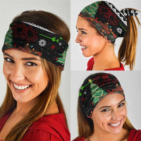 Monaco Christmas Neck Gaiter with Race Car Christmas Tree and Snowflake Holiday - Wonder Print Shop