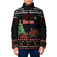 Monaco Christmas Padded Jacket with Race Car Christmas Tree and Snowflake Holiday - Wonder Print Shop
