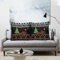 Monaco Christmas Pillow Cover with Race Car Christmas Tree and Snowflake Holiday - Wonder Print Shop