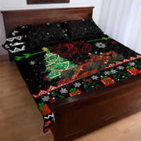Monaco Christmas Quilt Bed Set with Race Car Christmas Tree and Snowflake Holiday - Wonder Print Shop