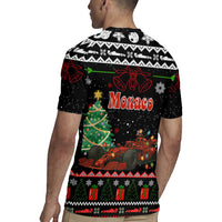 Monaco Christmas Rugby Jersey with Race Car Christmas Tree and Snowflake Holiday - Wonder Print Shop