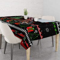 Monaco Christmas Tablecloth with Race Car Christmas Tree and Snowflake Holiday - Wonder Print Shop