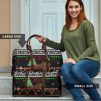 Monaco Christmas Travel Bag with Race Car Christmas Tree and Snowflake Holiday - Wonder Print Shop