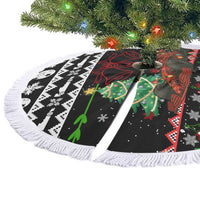 Monaco Christmas Tree Skirt with Race Car Christmas Tree and Snowflake Holiday - Wonder Print Shop