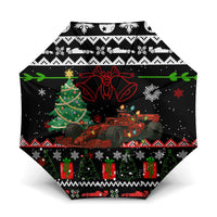 Monaco Christmas Umbrella with Race Car Christmas Tree and Snowflake Holiday - Wonder Print Shop