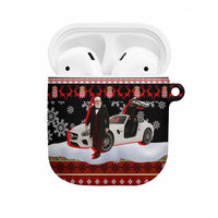 Monaco Christmas AirPods Case with Santa Claus Sports Car Snowflakes and Luxury Holiday - Wonder Print Shop