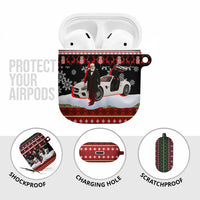 Monaco Christmas AirPods Case with Santa Claus Sports Car Snowflakes and Luxury Holiday - Wonder Print Shop