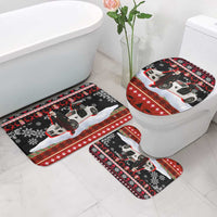 Monaco Christmas Bathroom Set with Santa Claus Sports Car Snowflakes and Luxury Holiday - Wonder Print Shop