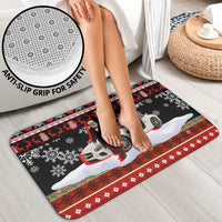 Monaco Christmas Bathroom Set with Santa Claus Sports Car Snowflakes and Luxury Holiday - Wonder Print Shop