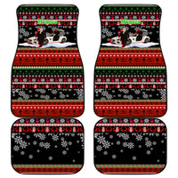Monaco Christmas Car Mats with Santa Claus Sports Car Snowflakes and Luxury Holiday - Wonder Print Shop