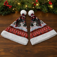 Monaco Christmas Santa Hat with Santa Claus Sports Car Snowflakes and Luxury Holiday - Wonder Print Shop