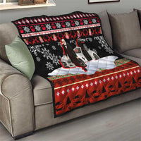 Monaco Christmas Quilt with Santa Claus Sports Car Snowflakes and Luxury Holiday - Wonder Print Shop