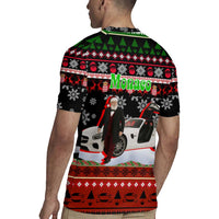 Monaco Christmas Rugby Jersey with Santa Claus Sports Car Snowflakes and Luxury Holiday - Wonder Print Shop