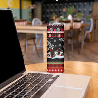 Monaco Christmas Skinny Tumbler with Santa Claus Sports Car Snowflakes and Luxury Holiday - Wonder Print Shop