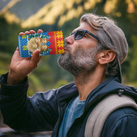 Mongolia Christmas 4 in 1 Can Cooler Tumbler with Santa Sheep Christmas Trees and Snowflake - Wonder Print Shop