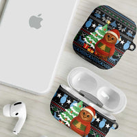 Micronesia Christmas AirPods Case with Santa Owl Christmas Tree Gifts and Snowflake - Wonder Print Shop