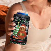Micronesia Christmas 4 in 1 Can Cooler Tumbler with Santa Owl Christmas Tree Gifts and Snowflake - Wonder Print Shop
