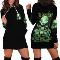 My Give A F Madly Skull Hoodie Dress - Wonder Print Shop