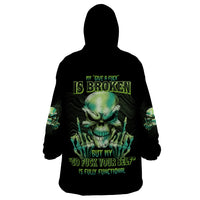 My Give A F Madly Skull Wearable Blanket Hoodie - Wonder Print Shop