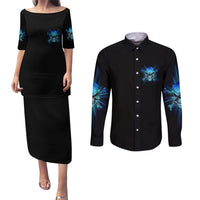 I Came Into This World Couples Matching Puletasi Dress and Long Sleeve Button Shirt - Wonder Print Shop