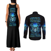 I Came Into This World Couples Matching Tank Maxi Dress and Long Sleeve Button Shirt - Wonder Print Shop