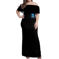 I Came Into This World Off Shoulder Maxi Dress - Wonder Print Shop