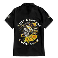 A Little Sunshine A Little Savage Skull Family Matching Mermaid Dress and Hawaiian Shirt - Wonder Print Shop