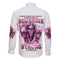 Always A Strong Women Skull Family Matching Short Sleeve Bodycon Dress and Hawaiian Shirt - Wonder Print Shop