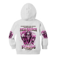 Always A Strong Women Skull Kid Hoodie - Wonder Print Shop
