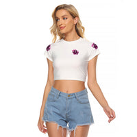 Always A Strong Women Skull Raglan Cropped T Shirt - Wonder Print Shop