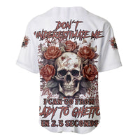 Don't Underestimate Me Baseball Jersey - Wonder Print Shop