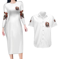 Don't Underestimate Me Couples Matching Long Sleeve Bodycon Dress and Hawaiian Shirt - Wonder Print Shop