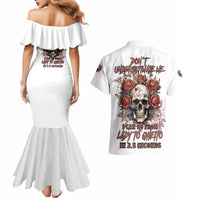 Don't Underestimate Me Couples Matching Mermaid Dress and Hawaiian Shirt - Wonder Print Shop