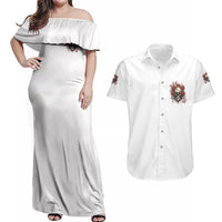 Don't Underestimate Me Couples Matching Off Shoulder Maxi Dress and Hawaiian Shirt - Wonder Print Shop