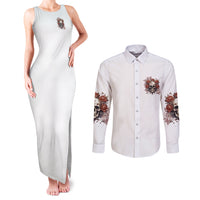 Don't Underestimate Me Couples Matching Tank Maxi Dress and Long Sleeve Button Shirt - Wonder Print Shop