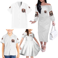 Don't Underestimate Me Family Matching Off Shoulder Long Sleeve Dress and Hawaiian Shirt - Wonder Print Shop