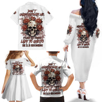 Don't Underestimate Me Family Matching Off Shoulder Long Sleeve Dress and Hawaiian Shirt - Wonder Print Shop