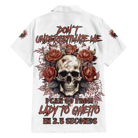 Don't Underestimate Me Family Matching Short Sleeve Bodycon Dress and Hawaiian Shirt - Wonder Print Shop