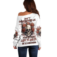 Don't Underestimate Me Off Shoulder Sweater - Wonder Print Shop