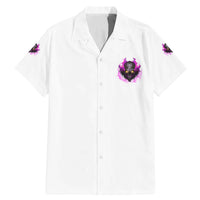 Walk Away Fire Eyes Skull Family Matching Mermaid Dress and Hawaiian Shirt - Wonder Print Shop